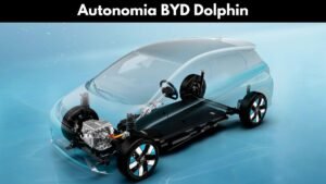 Gráfico de autonomia do BYD Dolphin em condições oficiais do Inmetro