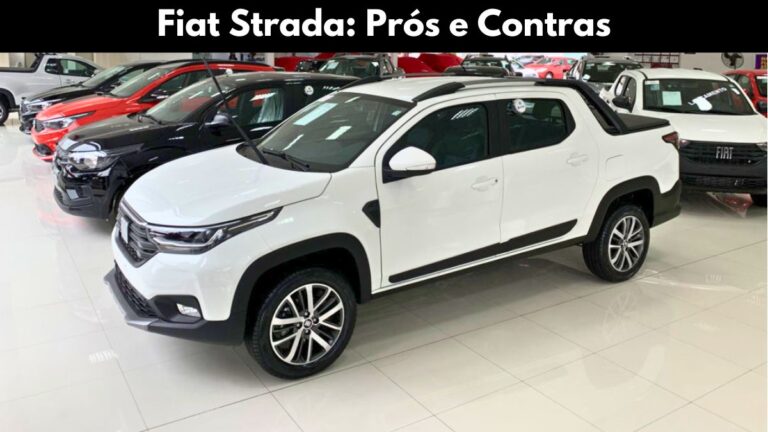 Imagem da Fiat Strada, exibindo design robusto e moderno.