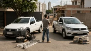 Fiat Strada e Volkswagen Saveiro usadas comparadas como opções de picape até 60 mil para trabalhar