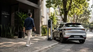 carregar carro elétrico sem garagem em prédio