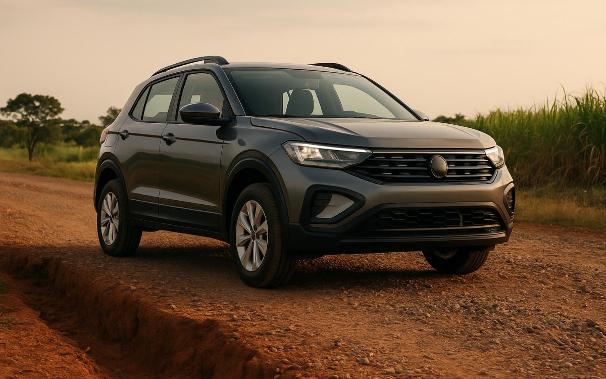 Altura livre do solo para estrada de terra em SUV passando por valeta rural