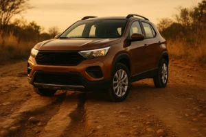 Protetor de cárter para estrada de terra instalado em SUV