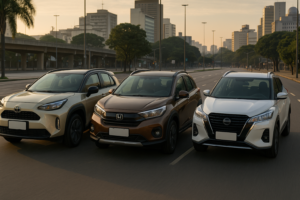 Toyota Yaris Cross comparado ao Honda WR-V e Nissan Kicks