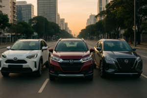 Toyota Yaris Cross comparado ao Honda WR-V e Nissan Kicks