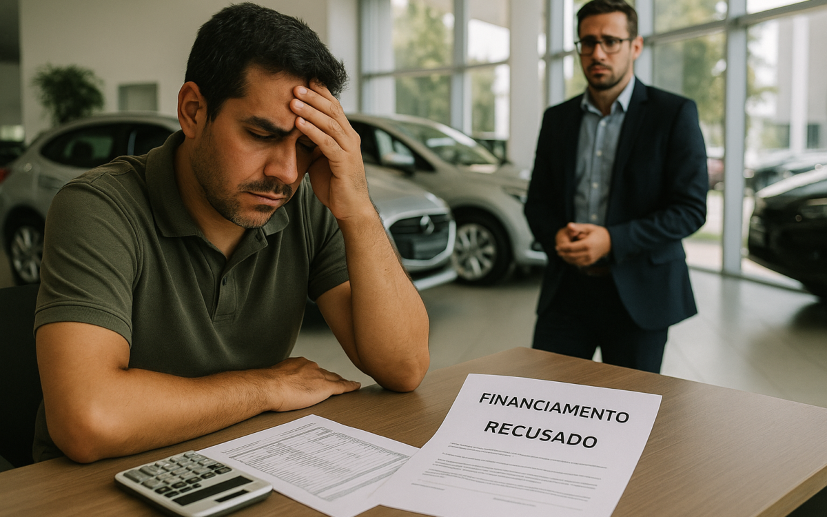 Financiamento negado mesmo com score alto por renda comprometida