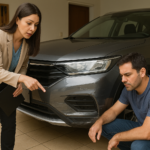 Franquia do seguro compreensivo sendo analisada após pequeno dano no carro