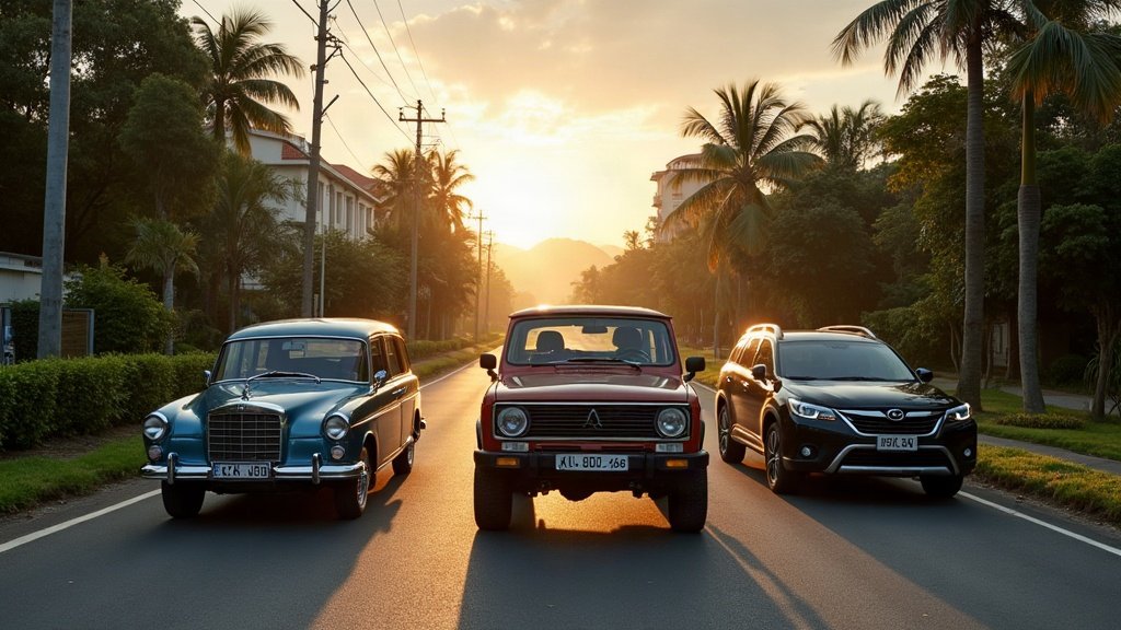 Marcas de carros japoneses no Brasil em diferentes gerações