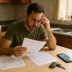 Pessoa analisando alternativas porque não consegue mais pagar o financiamento do carro