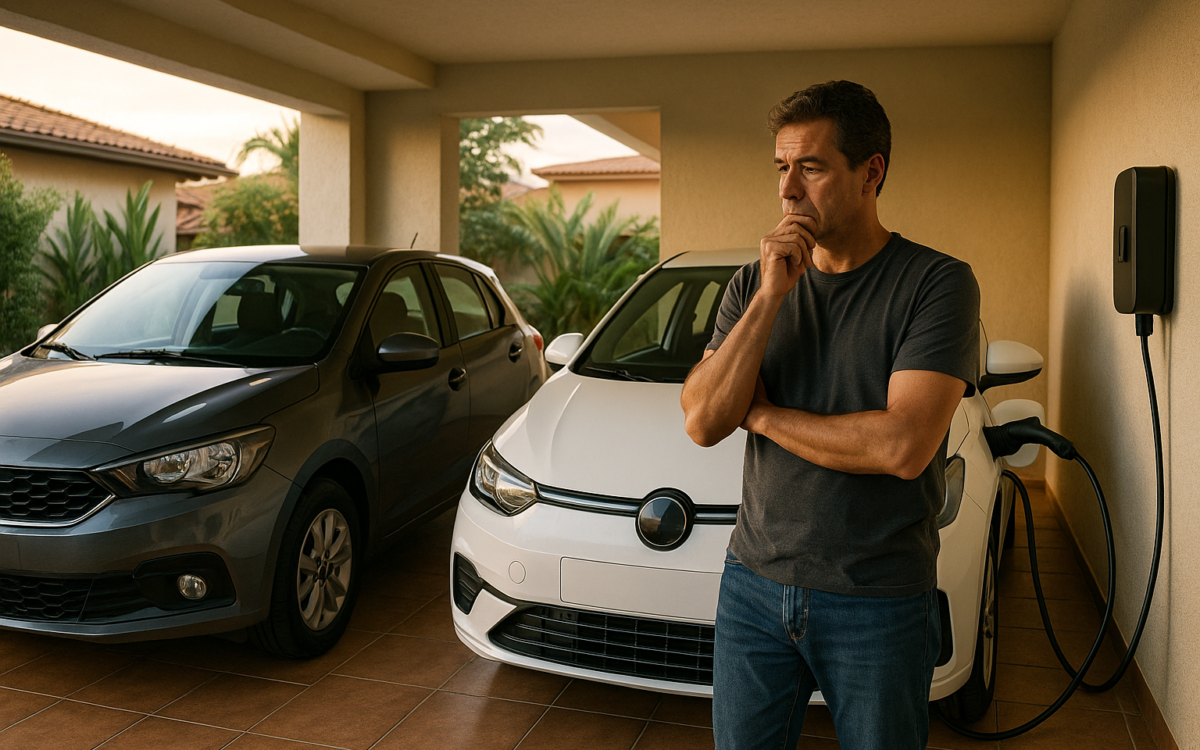 Trocar carro a combustão por elétrico e avaliar o impacto climático