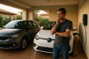 Trocar carro a combustão por elétrico e avaliar o impacto climático