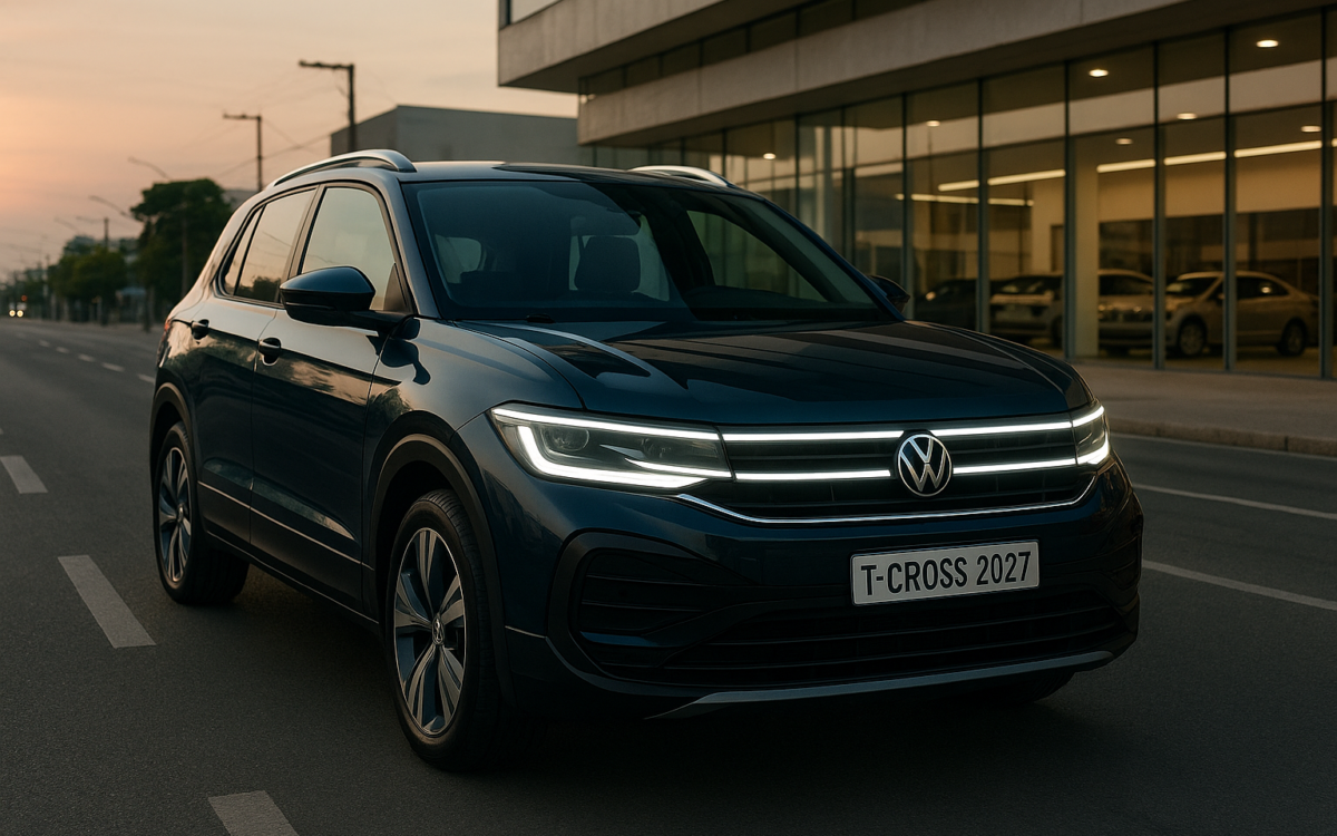 Volkswagen T-Cross 2027 com novo câmbio automático de oito marchas
