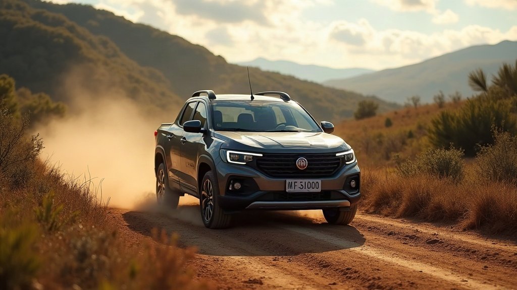 Fiat Toro 2024 em estrada de terra